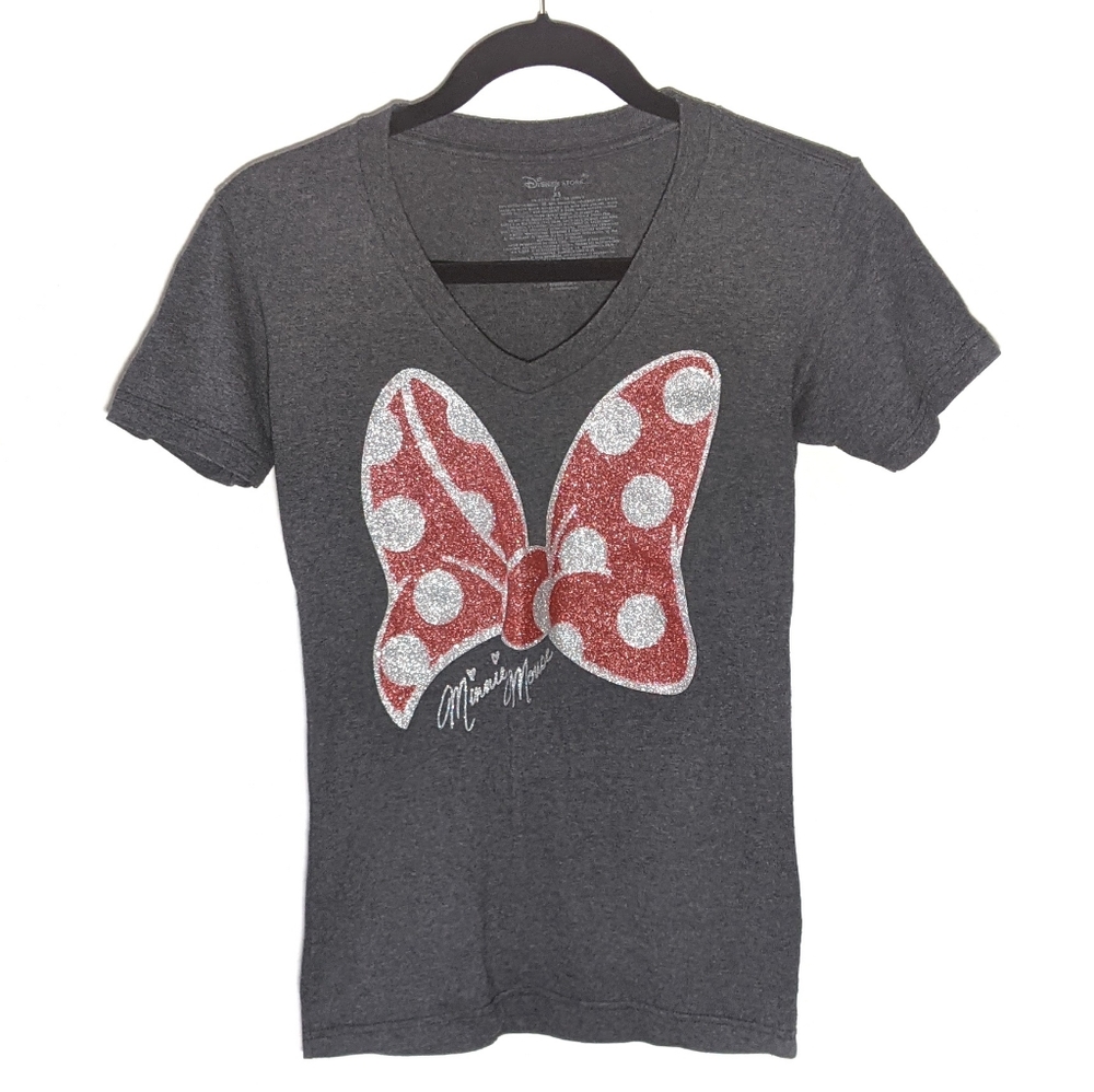 Women's Disney Minnie Mouse Gray T-shirt Size XS
